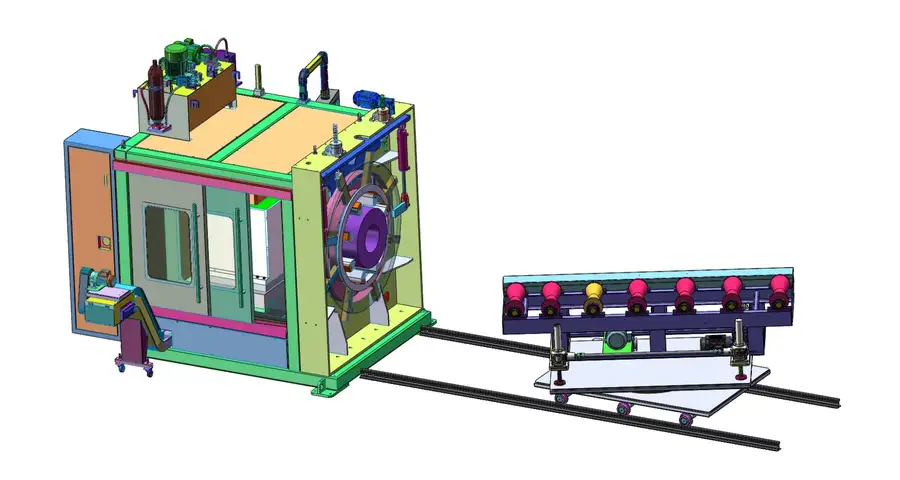 CNC beveling machine pipe